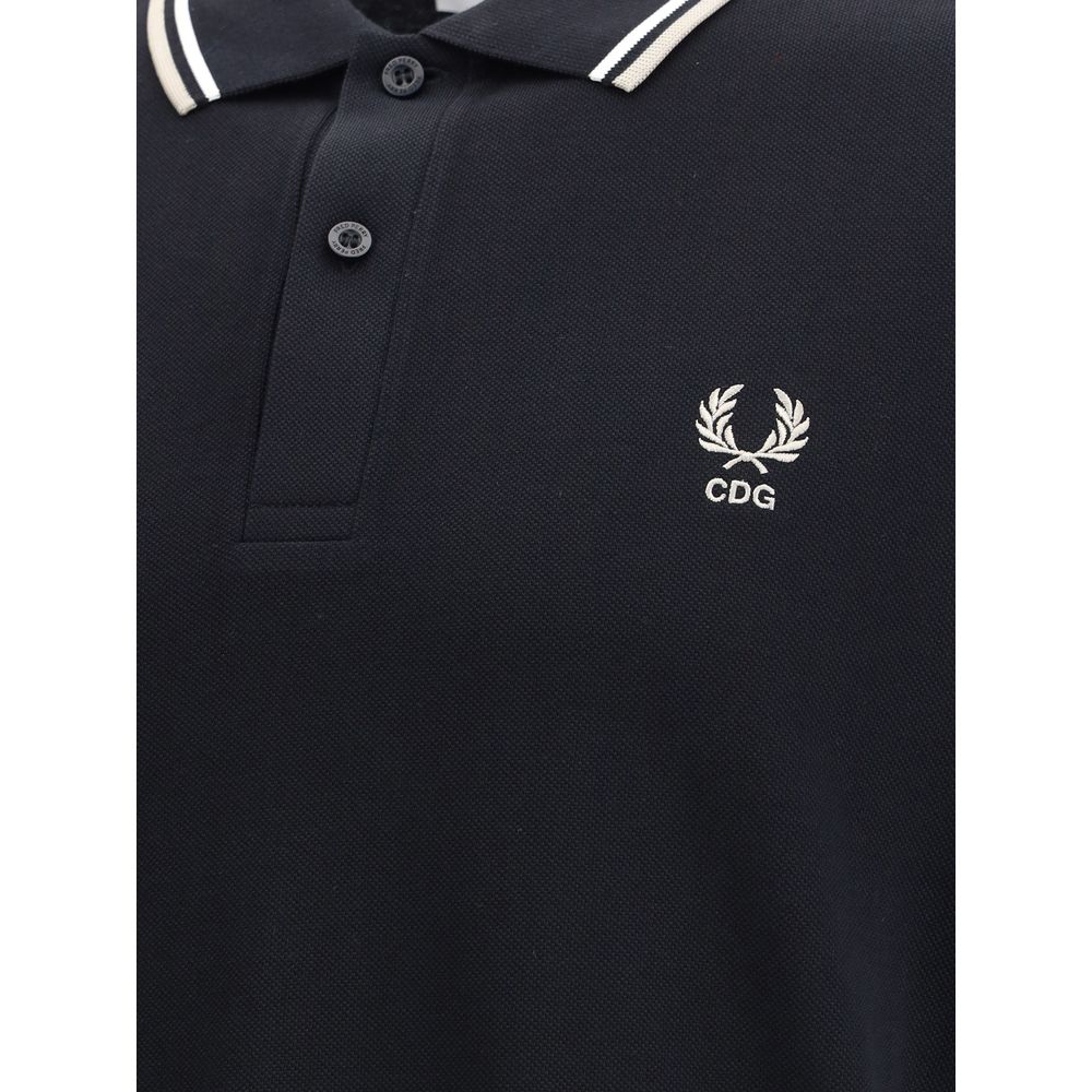 Comme Des Garçons Short Sleeves Black Polo