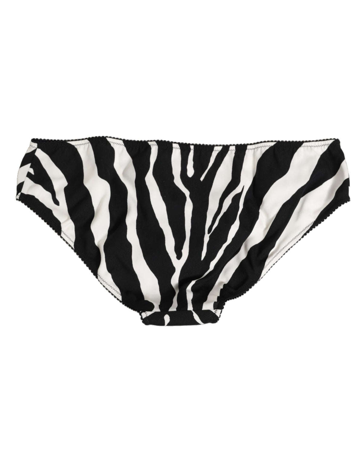 Dolce & Gabbana Slip Briefs avec Imprimé Zebra Noir et Blanc