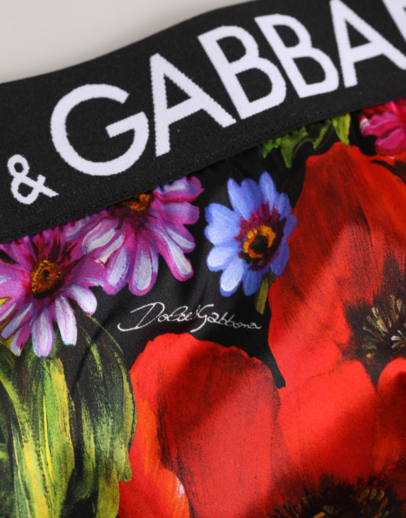 Dolce & Gabbana Multicolor Floral Print High Waist Panty