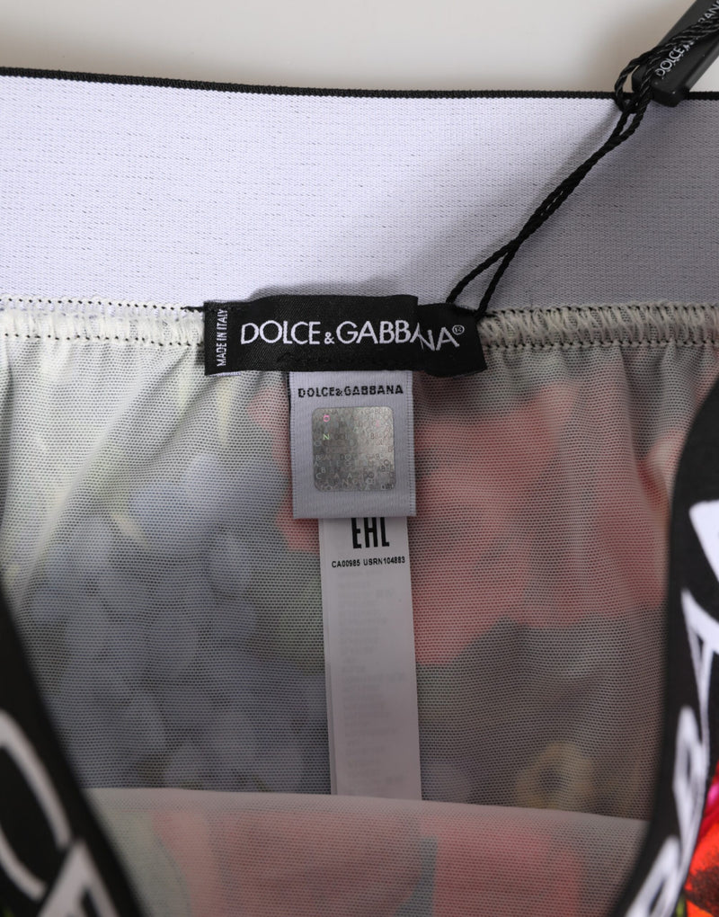 Dolce & Gabbana Multicolor Floral Print High Waist Panty