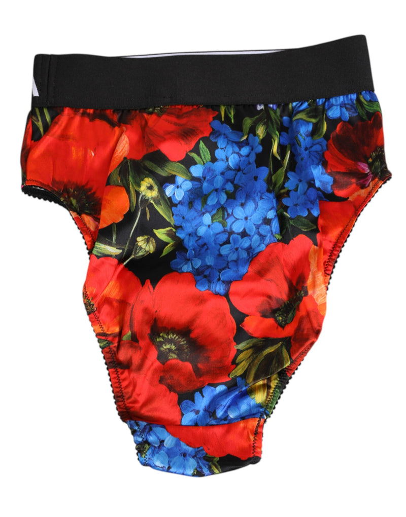 Dolce & Gabbana Multicolor Floral Print High Waist Panty