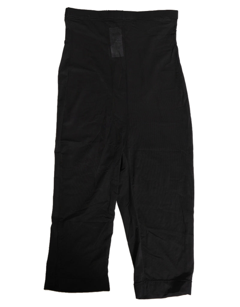 Dolce & Gabbana Black High Waist Midi Trousers