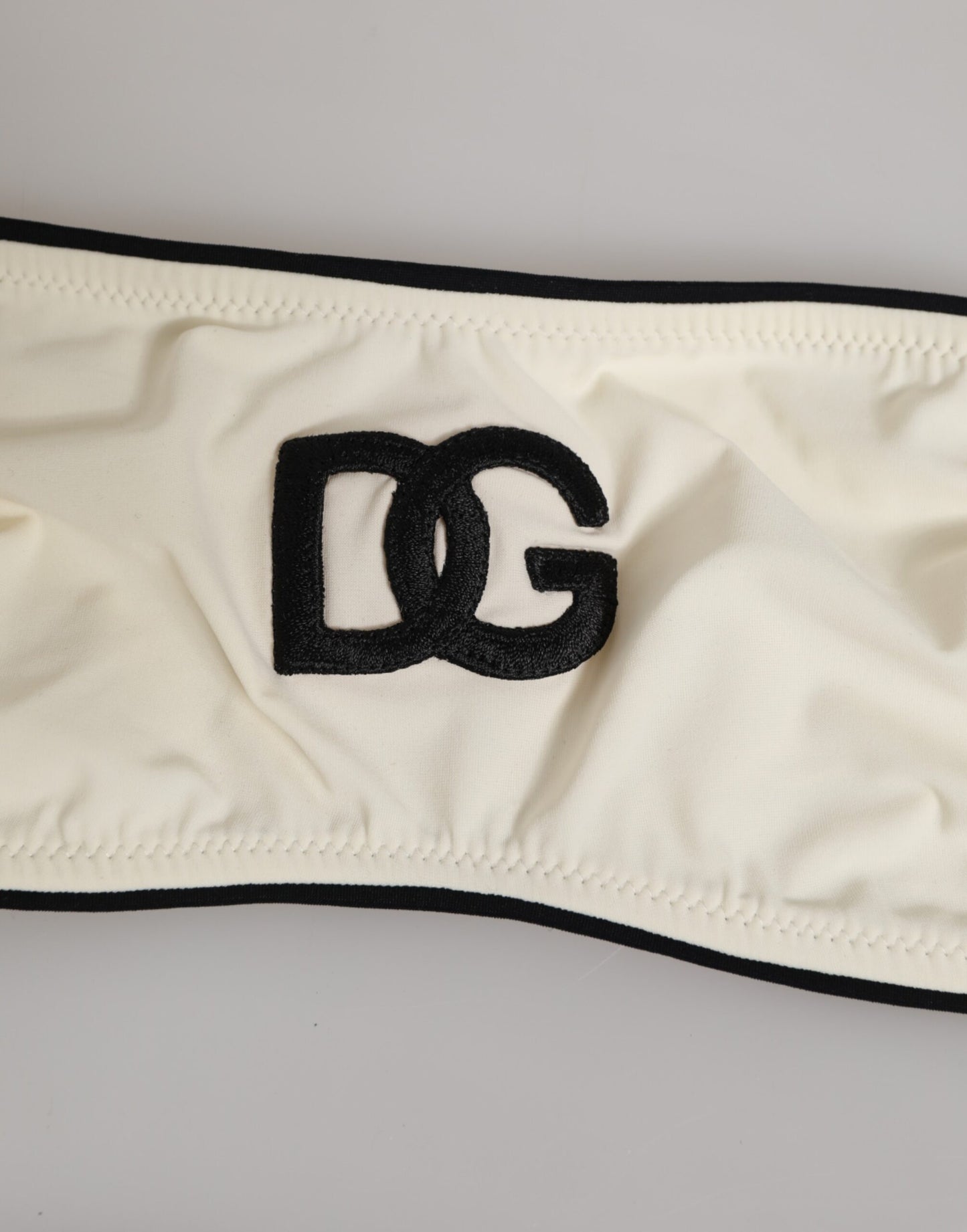 Dolce & Gabbana Beige Logo Swimsuit 2 Piece Top Bottom Swimwear