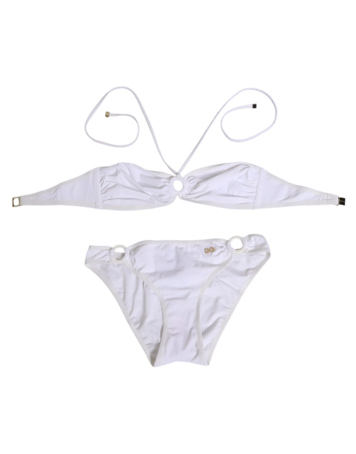 Dolce & Gabbana White Logo Swimsuit 2 Piece Set for Women