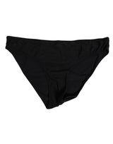 Dolce & Gabbana Black Nylon Stretch Slip Brief for Women