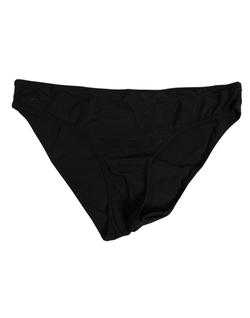 Dolce & Gabbana Black Nylon Stretch Slip Brief for Women