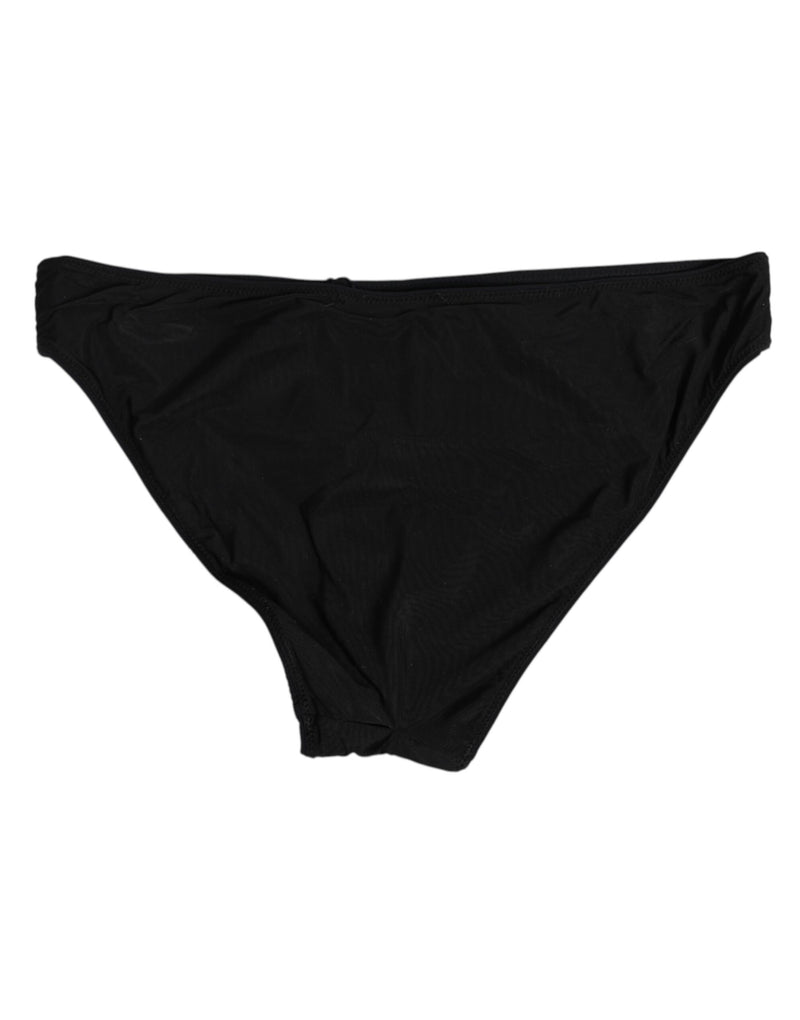Dolce & Gabbana Black Nylon Stretch Slip Brief for Women