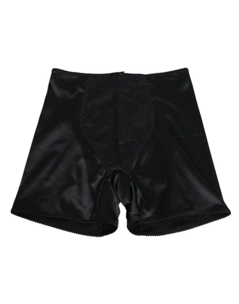 Dolce & Gabbana Black Silk Stretch Cycling Slip Shorts for Women