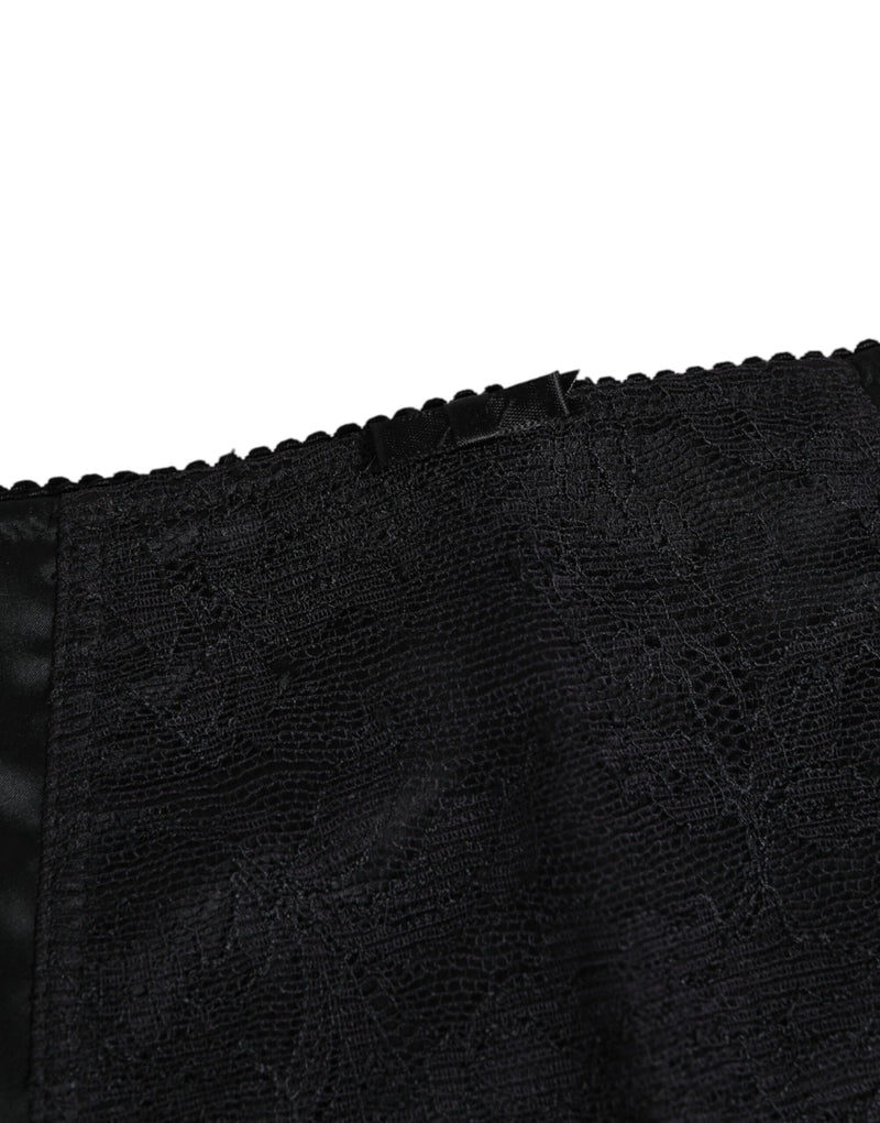 Dolce & Gabbana Black Silk Stretch Cycling Slip Shorts for Women