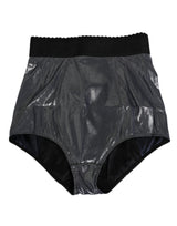 Dolce & Gabbana Gray Silk Stretch Slip Girdle Panty Underwear