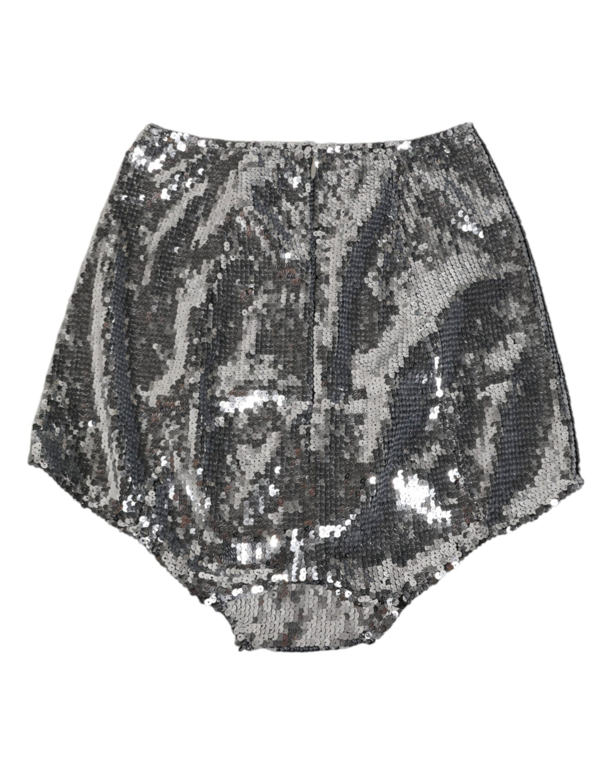 Dolce & Gabbana Slip Girdle Panty en Nylon Argenté avec Sequins