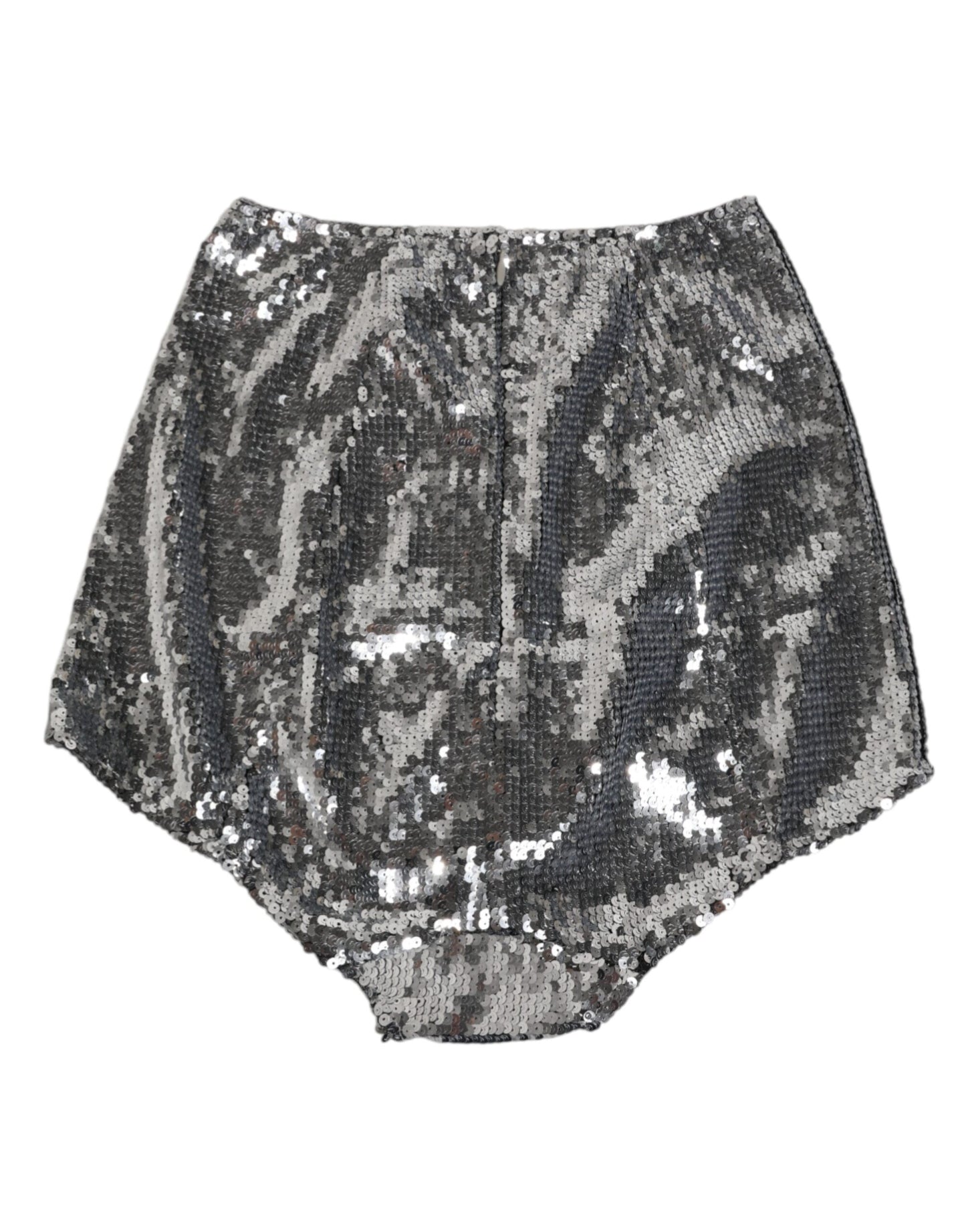 Dolce & Gabbana Silver Nylon Sequined Slip Girdle Panty Underwear