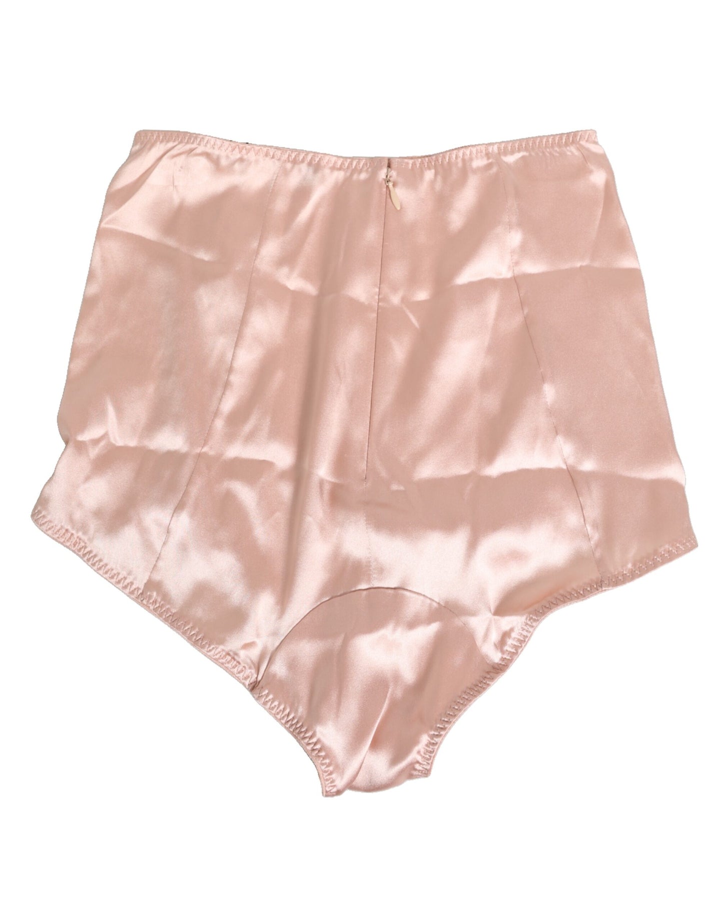 Dolce & Gabbana Pink Acetate High Waist Shorts Panty Underwear