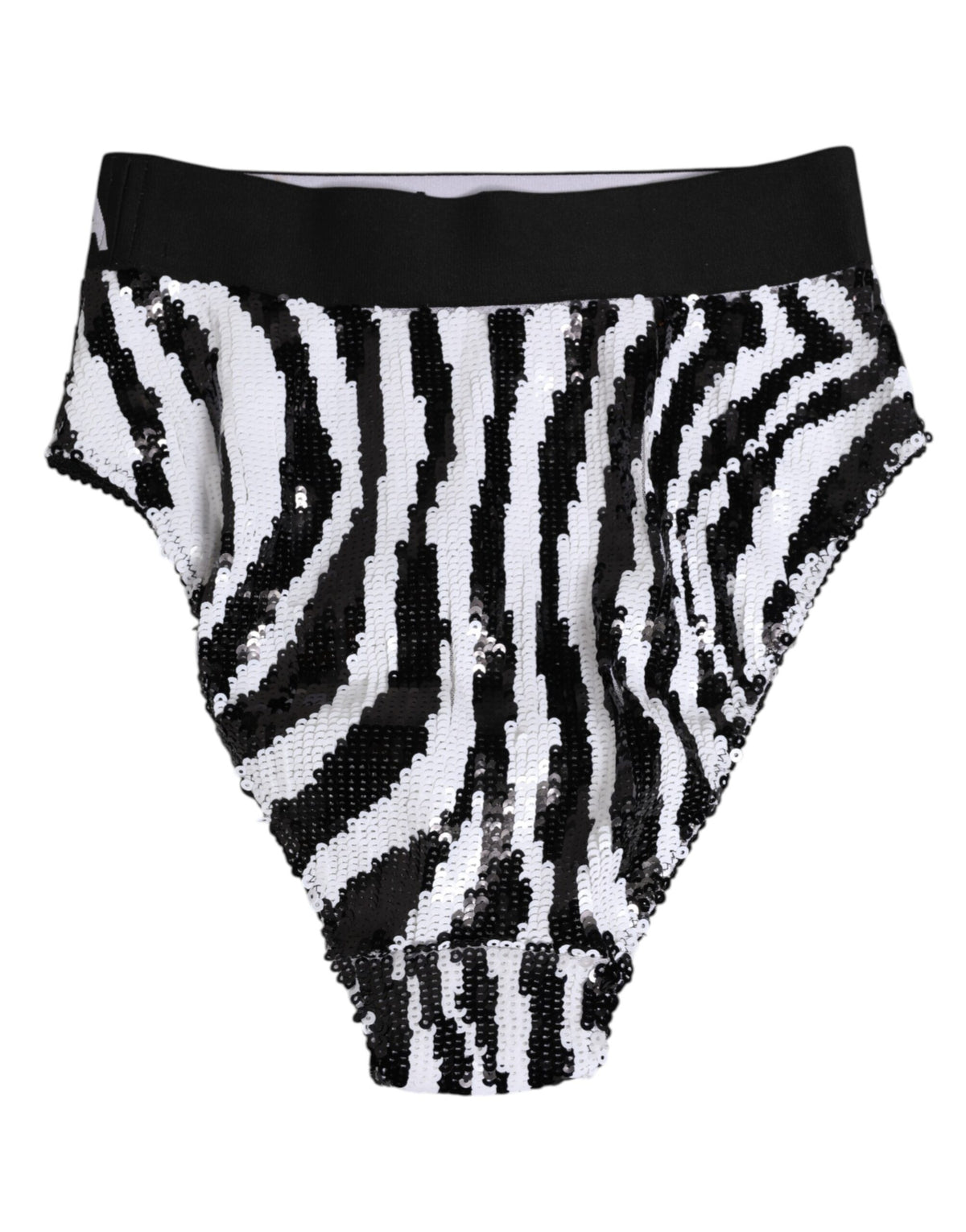 Dolce & Gabbana High Waist Panty - Black and White Stripes