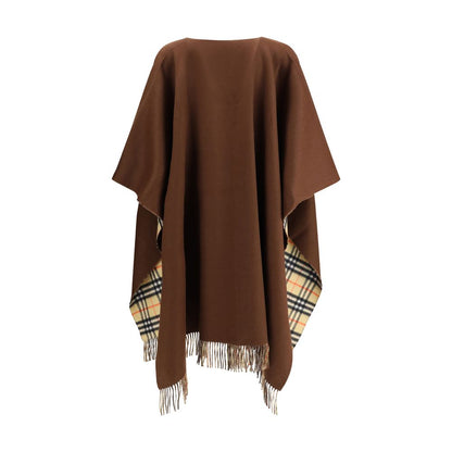 Burberry Reversible check wool cashmere Cape