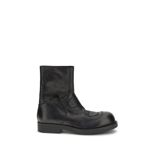 MM6 Leather Ankle Boots