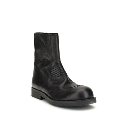 MM6 Leather Ankle Boots