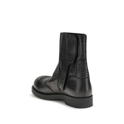 MM6 Leather Ankle Boots