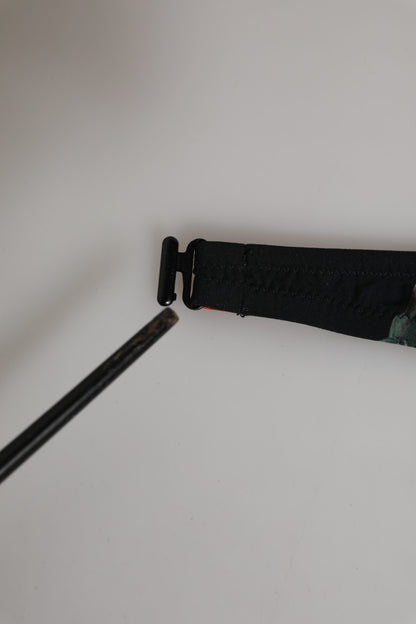 Dolce & Gabbana Black Floral Nylon Padded Balconnet Bra Underwear