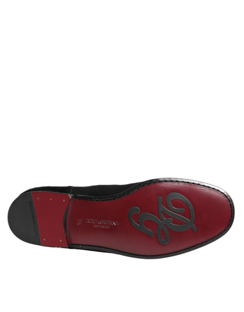 Dolce & Gabbana Bottes Chelsea en Cuir Noir pour Homme