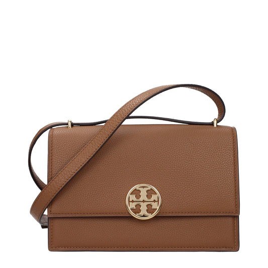 Sacs à bandoulière en cuir marron de Tory Burch