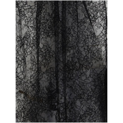 Top noir en dentelle sans manches d'Alexander McQueen