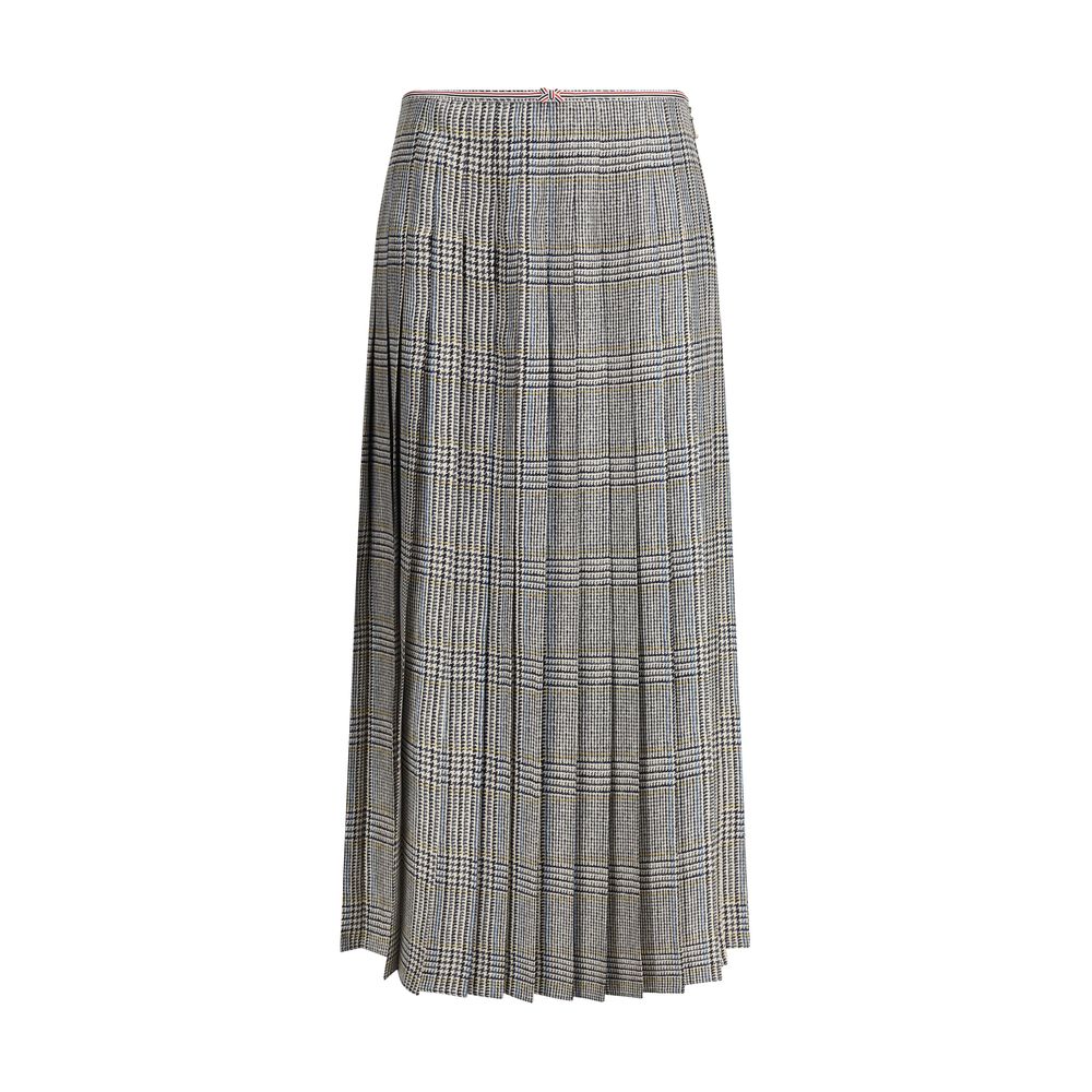 Jupe en tweed de soie Thom Browne