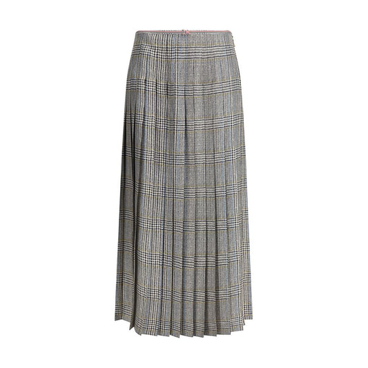 Jupe en tweed de soie Thom Browne