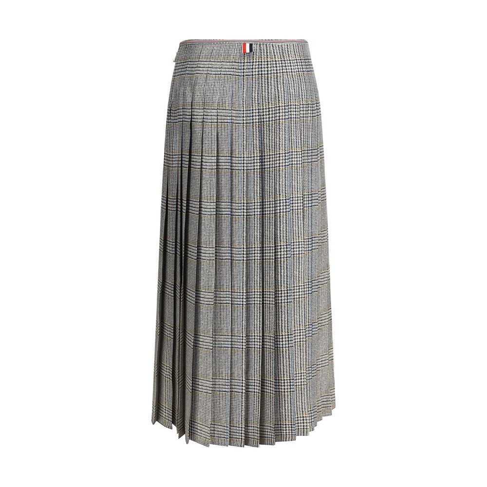 Jupe en tweed de soie Thom Browne