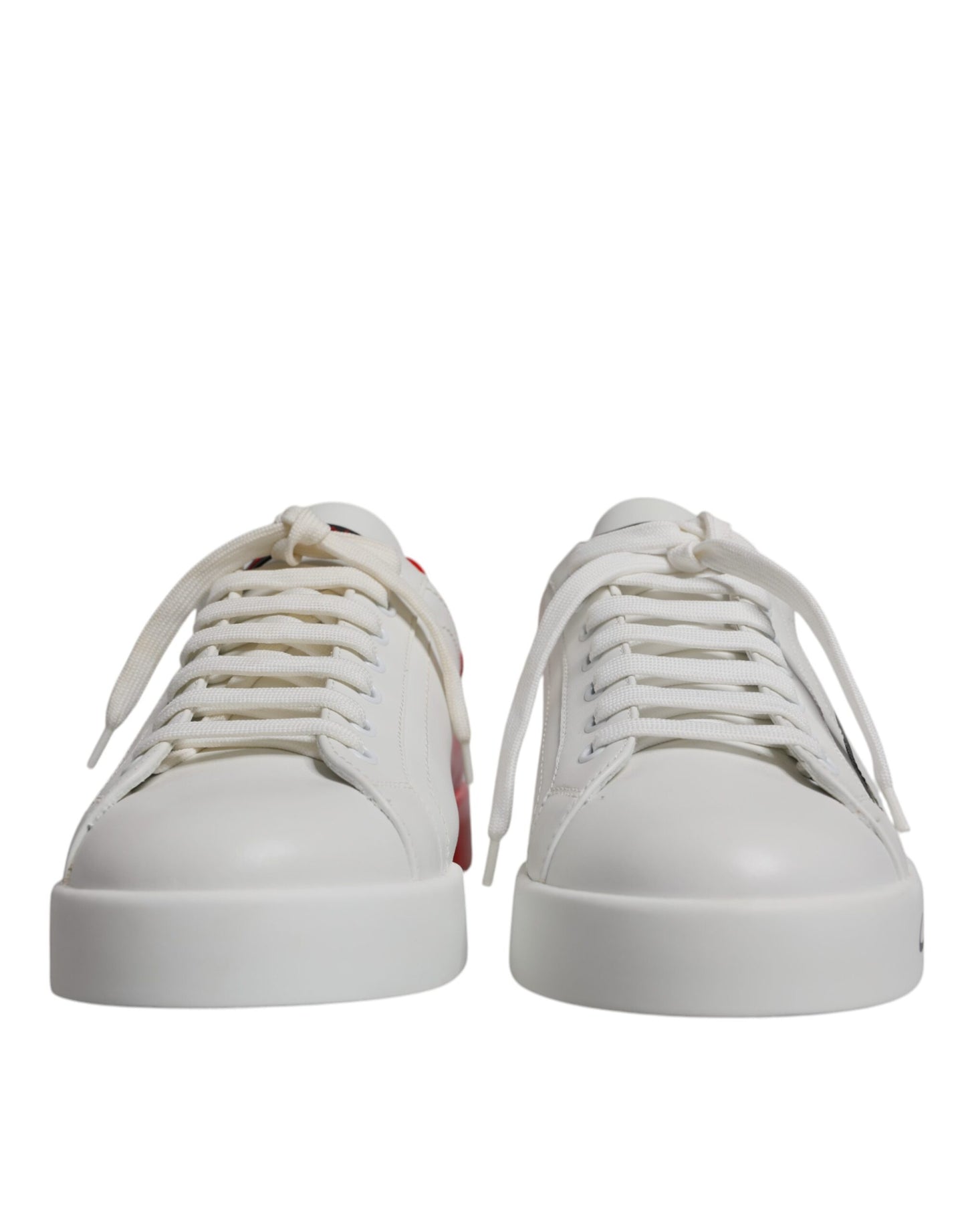 Dolce &amp; Gabbana Witte Rode Portofino Lage Sneakers voor Heren
