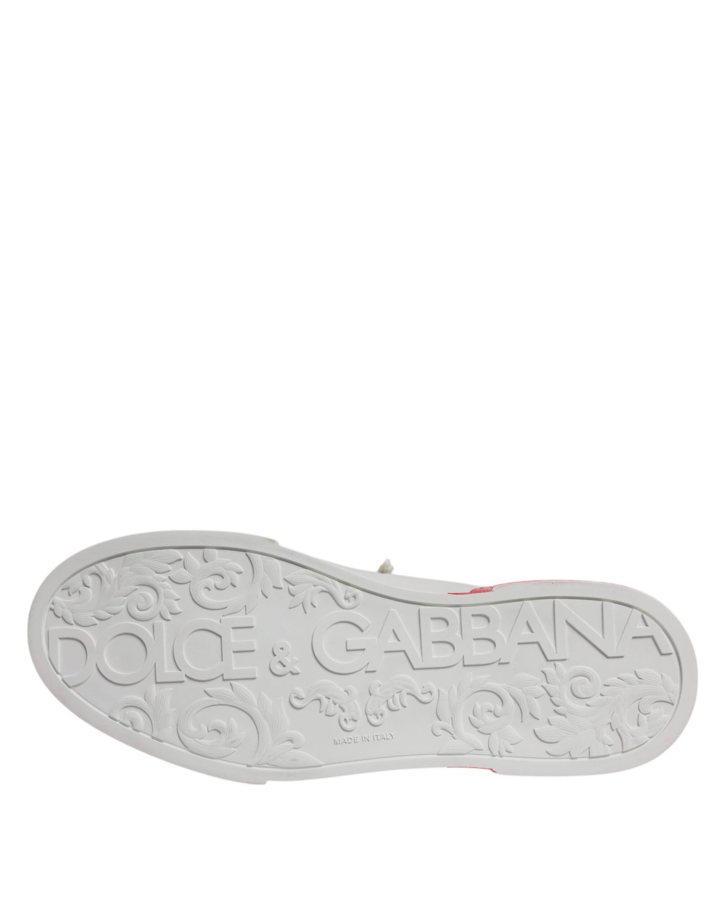 Dolce &amp; Gabbana Witte Rode Portofino Lage Sneakers voor Heren