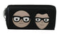 Portefeuille continental zippé en cuir noir Dolce &amp; Gabbana pour homme #DGFAMILY