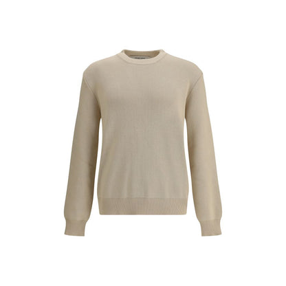 Pull en tricot côtelé beige Golden Goose