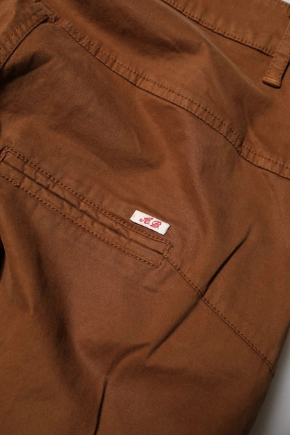 Aniye By Brown broek met hoge taille en wijde pijpen in bruin.