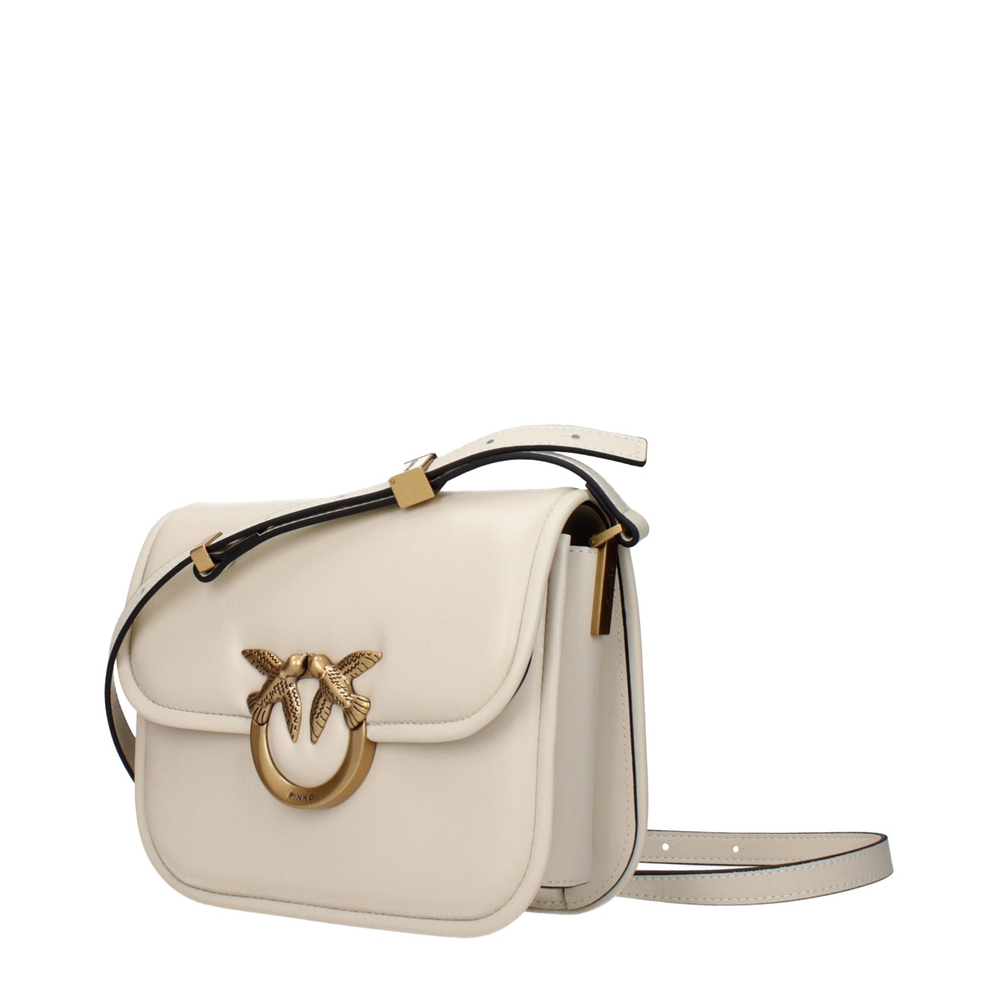 Sac bandoulière PINKO en cuir beige
