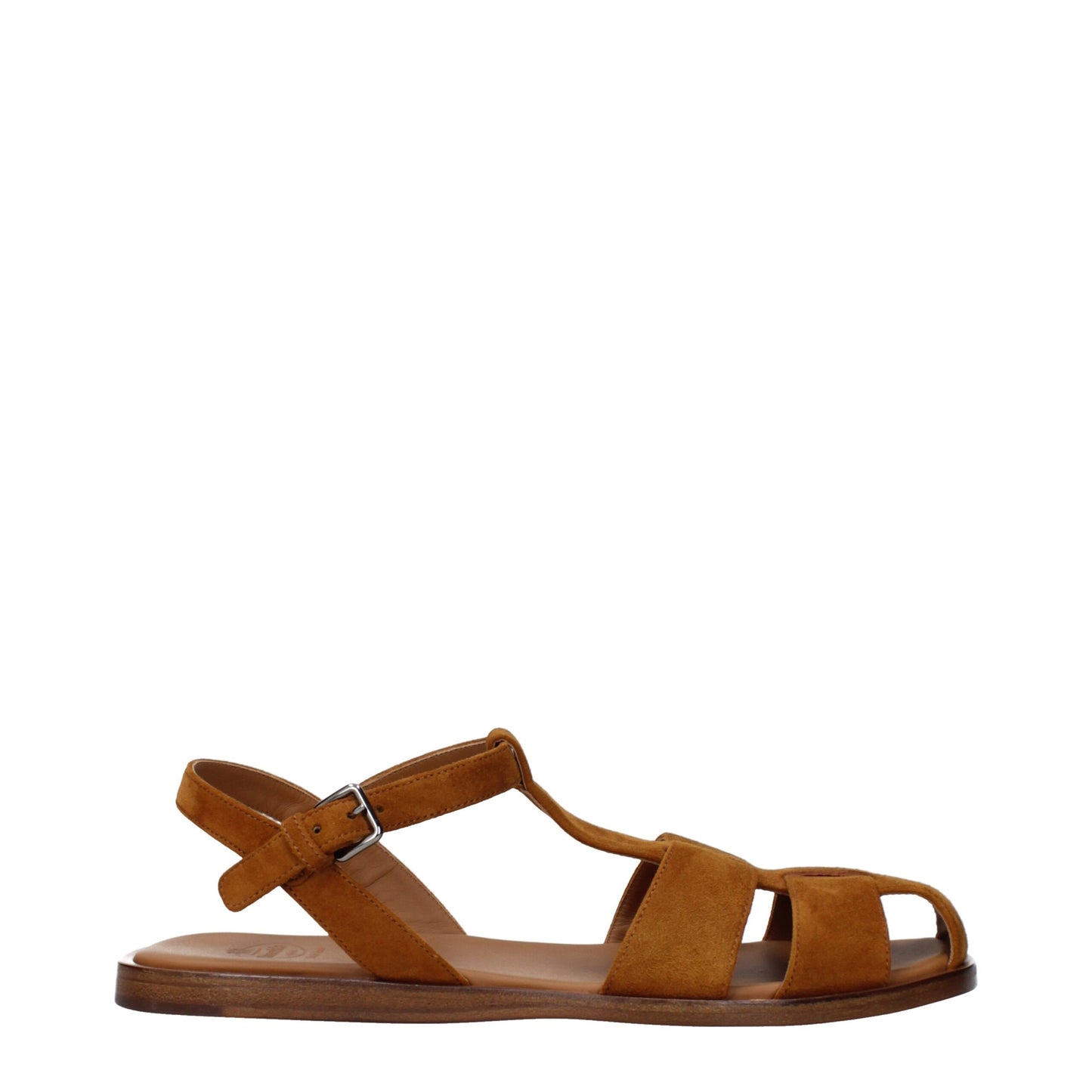 Sandales plates en cuir marron de Church's