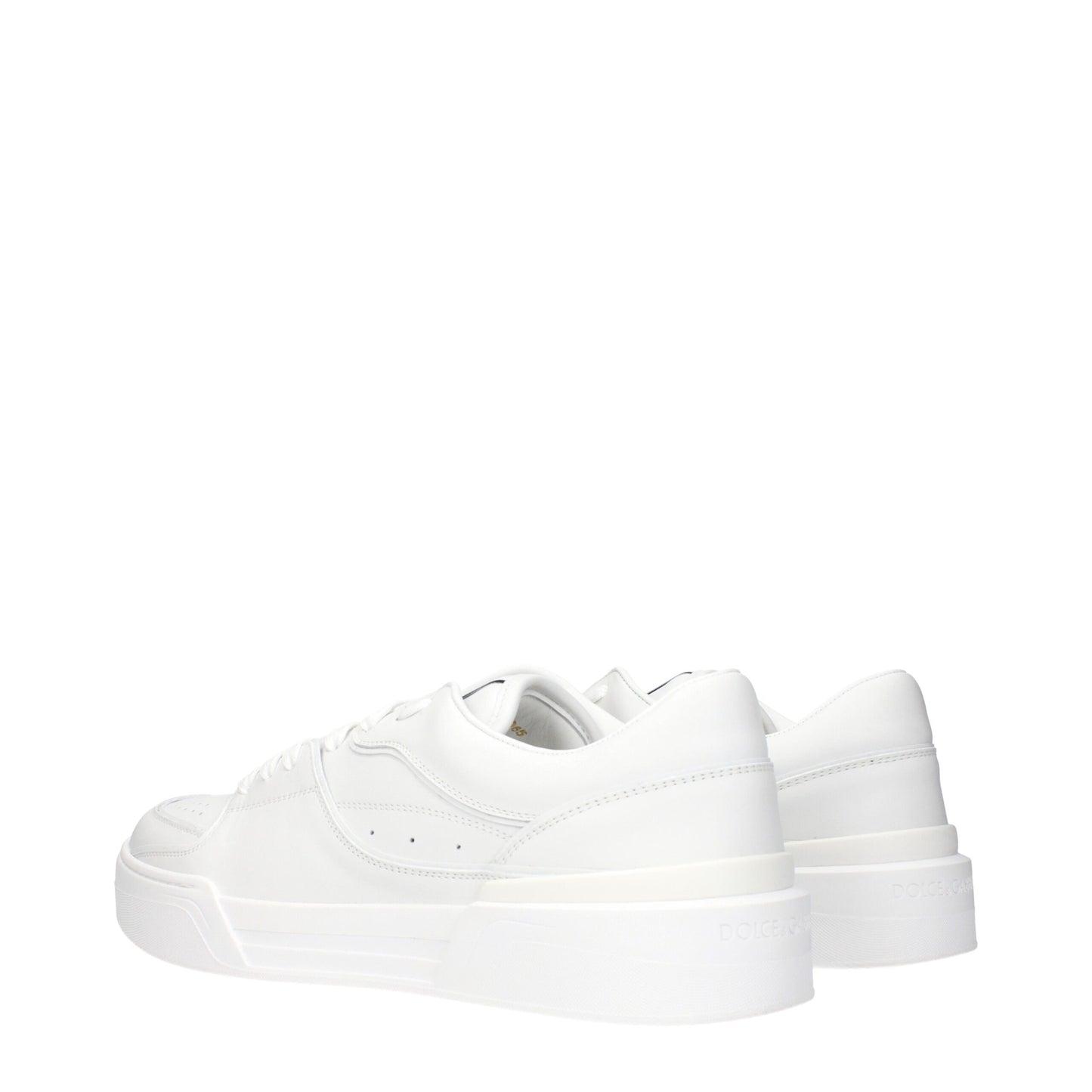 Baskets basses en cuir blanc Dolce &amp; Gabbana