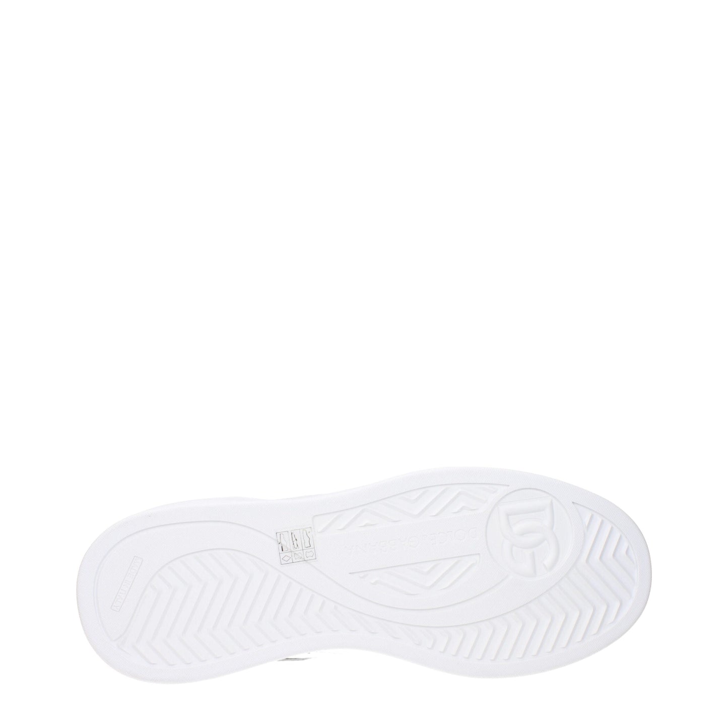 Baskets basses en cuir blanc Dolce &amp; Gabbana