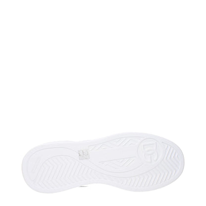 Baskets basses en cuir blanc Dolce &amp; Gabbana