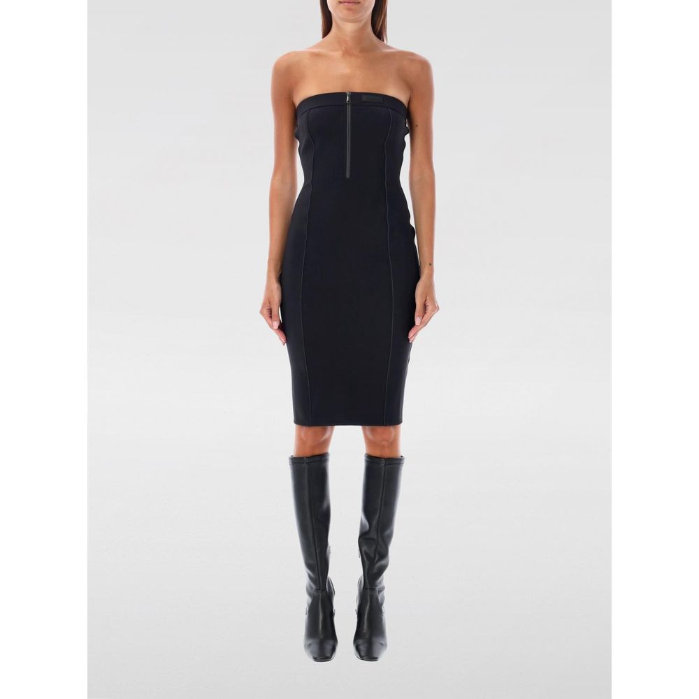Coperni Black Cotton Dress - Sleek Sleeveless Style