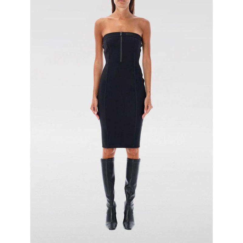 Coperni Black Cotton Dress - Sleek Sleeveless Style