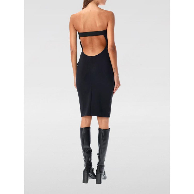 Coperni Black Cotton Dress - Sleek Sleeveless Style