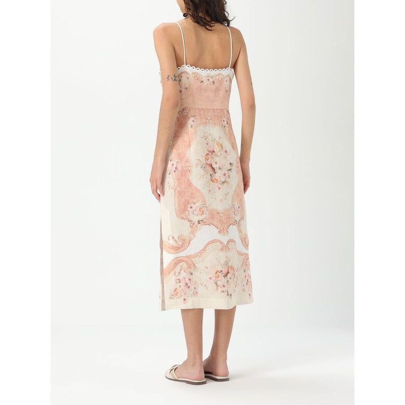Twinset Multicolor Linen Dress - Chic Floral Design for Summer