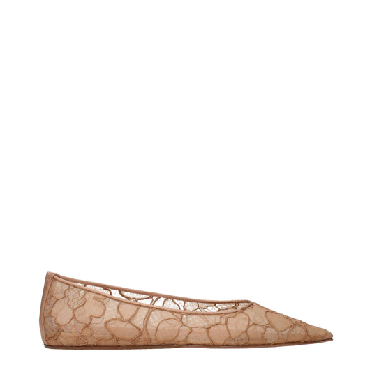 Boutures de ballet en tissu beige Amina Muaddi