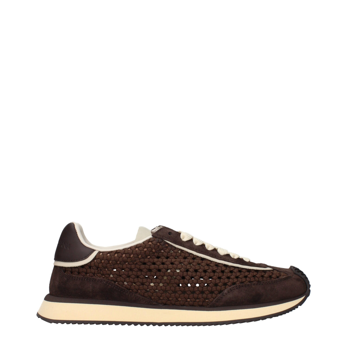 Dolce & Gabbana Sneakers Basses en Tissu Marron