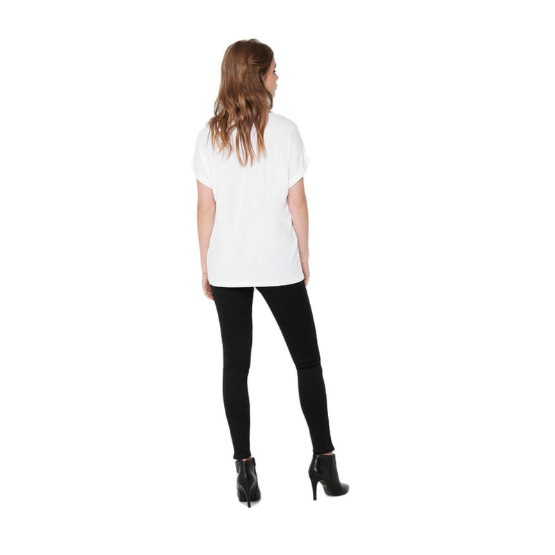 Only ONLMOSTER S/S O-NECK TOP NOOS JRS 15106662 - T-Shirt Blanc