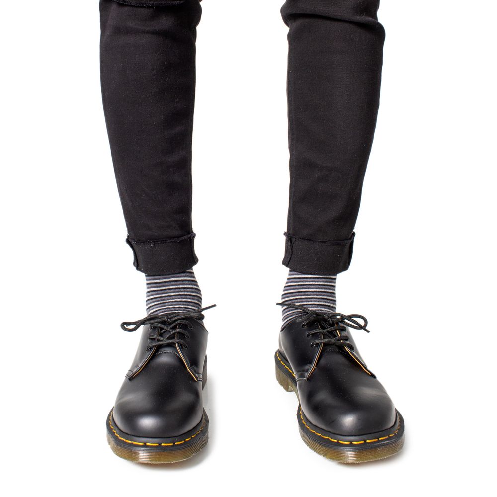 Dr. Martens Zwarte Lederen Oxfords en Derby's