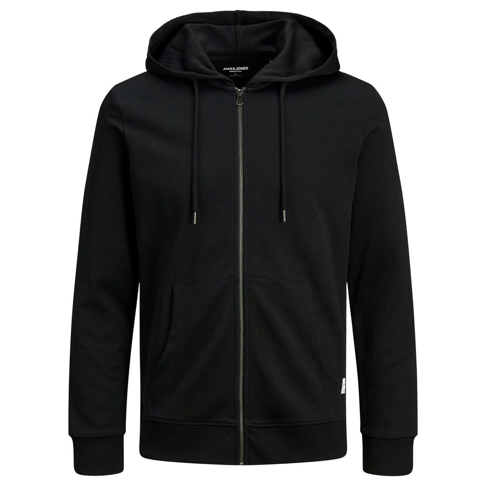Jack Jones zwarte katoenen hoodie