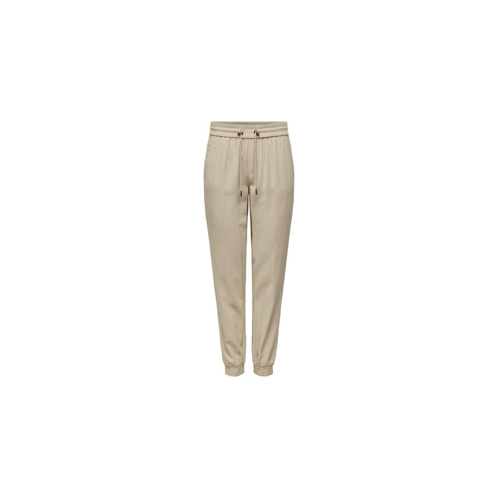 Only Beige Viscose Pant