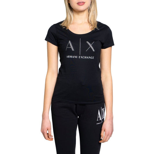Armani Exchange zwart katoenen T-shirt